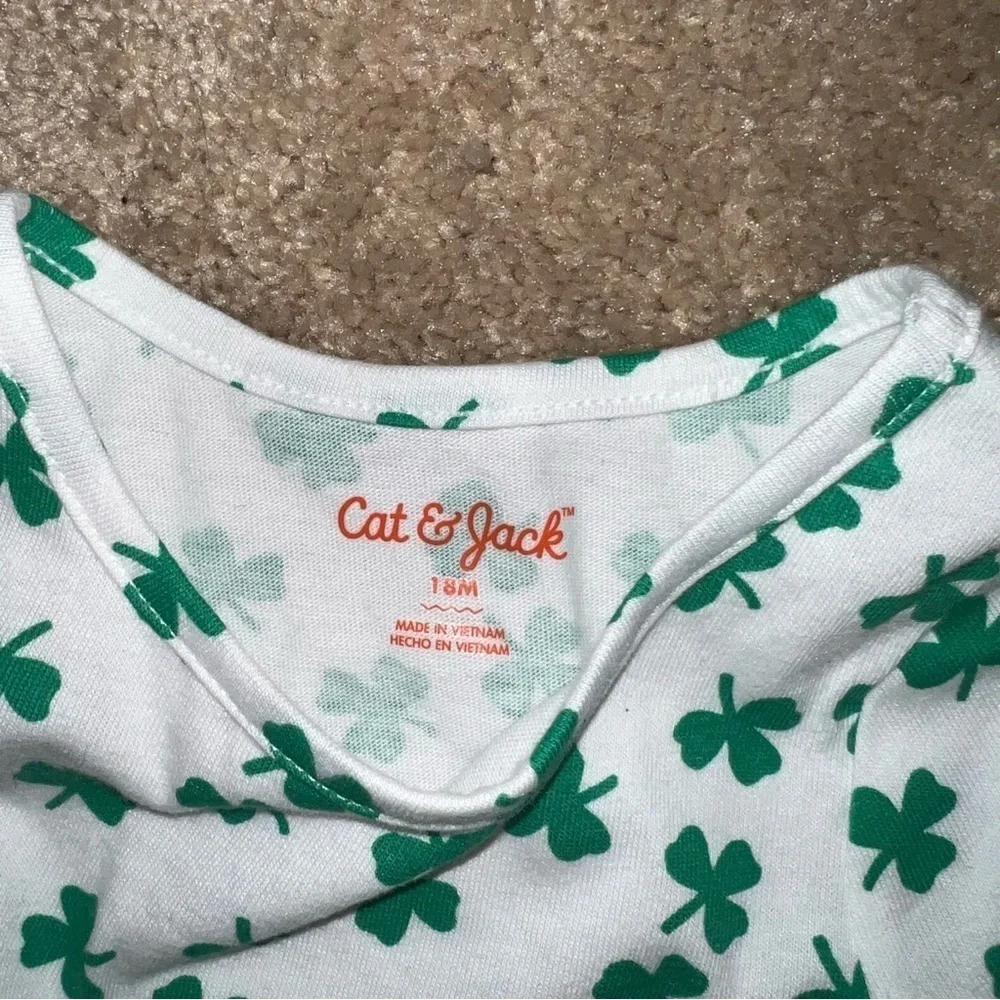 Cat & Jack St. Patty’s Day Shamrock Tutu Dress NWT Size 18 Months